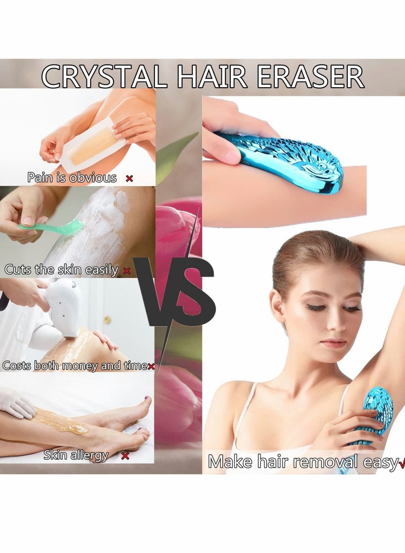 NIBEMINENT New Bleame Crystal Hair Eraser, Magic Wing Removal, Exfoliation Painless Removal Tool for Men & Women,Soft Silky Skin Full Body - Image 2