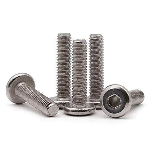 RoyceMart M6 x 20mm (30 Pack) Hex Socket Flat Head Screws, 304 Stainless Steel 18/8, Full Thread Machine Screws for Furniture, 3D Printer, DIY, Machinery - Image 1