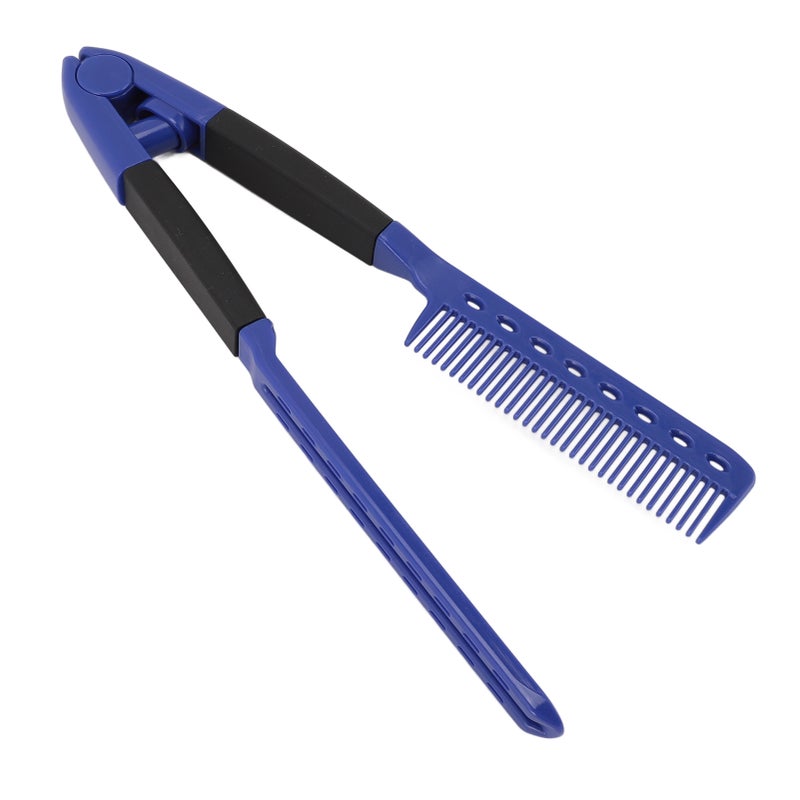V Shaped Hair Straightener Comb Hairdressing Styling Anti Static Heat Resistant Flat Straightening Comb - Image 4
