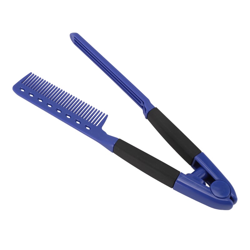 V Shaped Hair Straightener Comb Hairdressing Styling Anti Static Heat Resistant Flat Straightening Comb - Image 3
