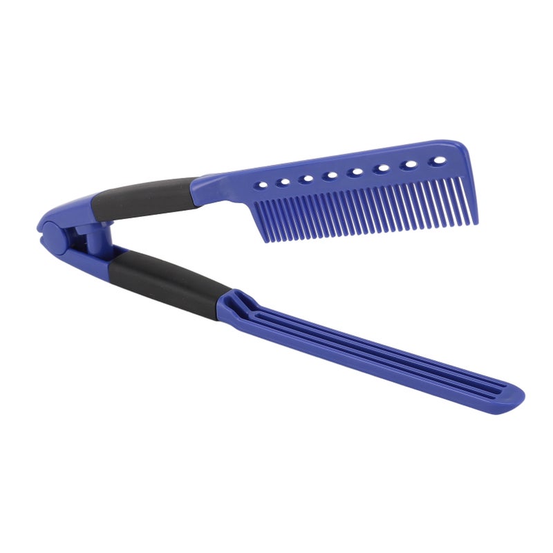 V Shaped Hair Straightener Comb Hairdressing Styling Anti Static Heat Resistant Flat Straightening Comb - Image 5