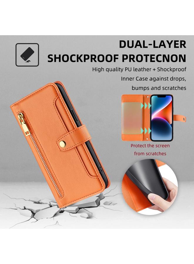 Zaboon Case For Infinix Note 40 4G Sheep Texture Cross-body Zipper Wallet Leather Phone Case - Image 4