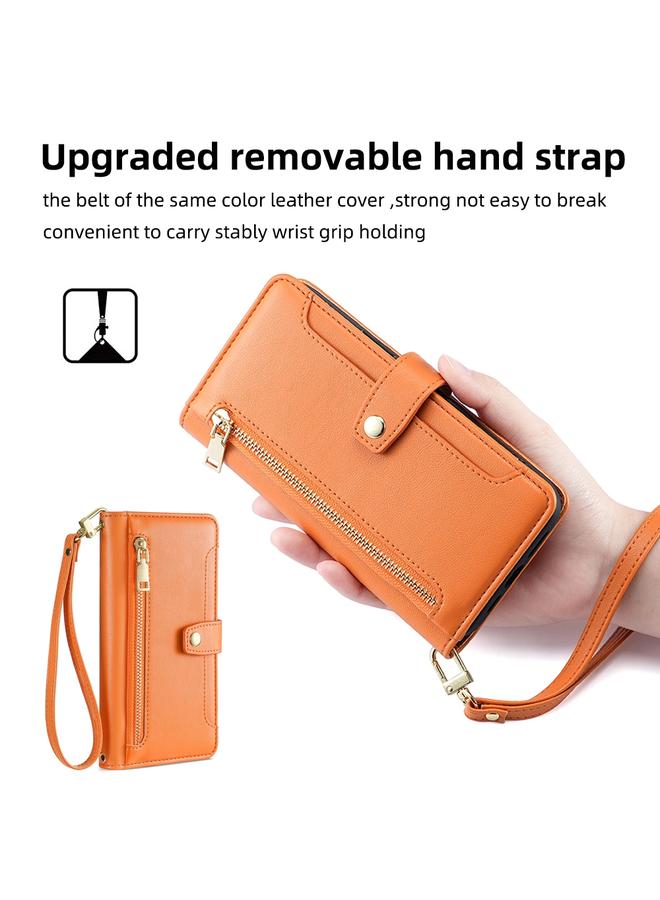 Zaboon Case For Infinix Note 40 4G Sheep Texture Cross-body Zipper Wallet Leather Phone Case - Image 5