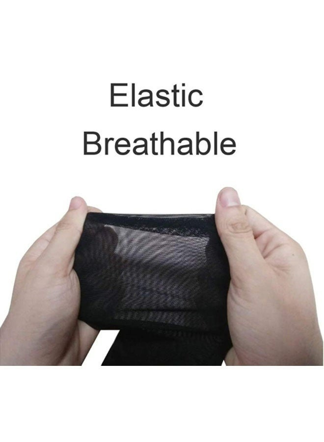 Women's Thin Lace Black Hollow Transparent Long Gloves Soft Breathable Solid Net Yarn Elastic For Party Wedding Evening Event Formal Occasion - Image 4