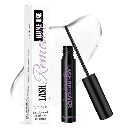 GAQQI Lash Remover for Eyelash Clusters Eyelash Glue Remover for DIY Lash Extensions Gentle Oil Texture Formula 5ml - Image 1