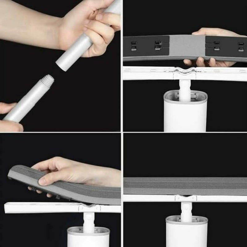 Calyrex Squeeze Mop with Sponge Mop Heads Automatic Self Wringing Roller for HandsFree Sponge Mop for Floor Cleaning Tools - Image 5