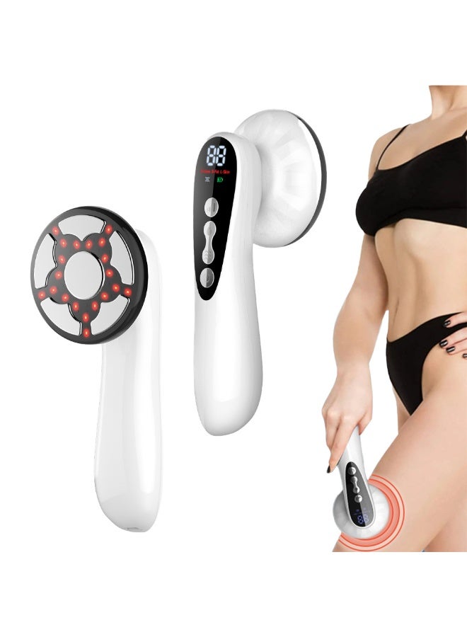 نورا جهاز تدليك السيلوليت الكهربائي الاحترافي ذو 6 رؤوس مع تدفئة وموجات فوق صوتية | جهاز نحت الجسم للبطن والخصر والذراعين والساقين - Image 1