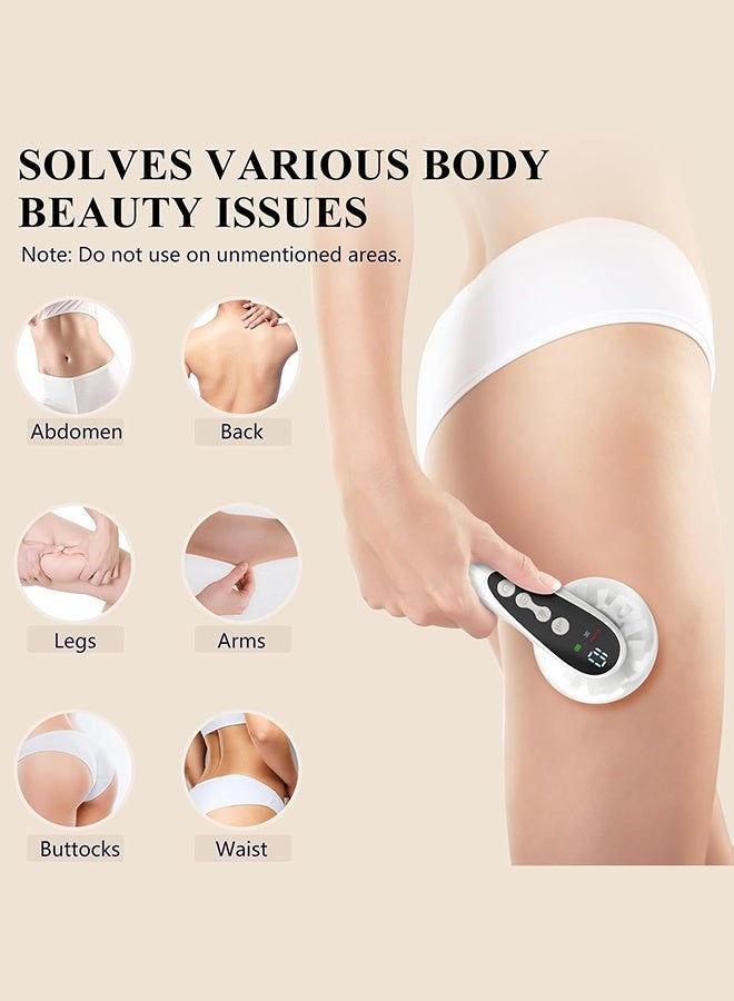 نورا جهاز تدليك السيلوليت الكهربائي الاحترافي ذو 6 رؤوس مع تدفئة وموجات فوق صوتية | جهاز نحت الجسم للبطن والخصر والذراعين والساقين - Image 4