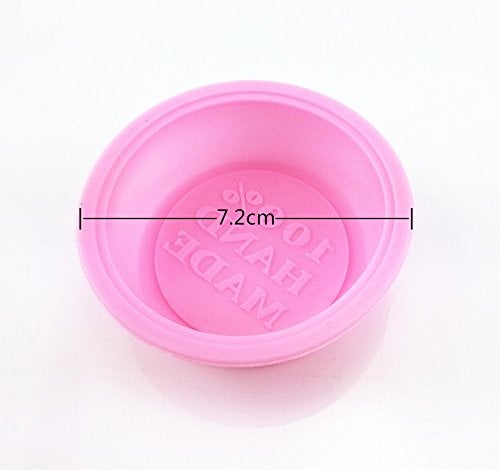 yueton 6pcs Mini Cute 100% Handmade Silicone DIY Soap Mold Craft Art Making Mould (Round) - Image 5