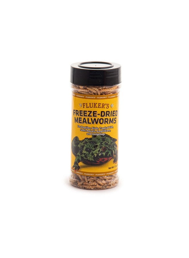 Fluker's Fluker's Freeze Dried Insects, Nutrient, Packed Mealworms, Ideal for Lizards, Reptiles, Birds, Fish, Hedgehogs, 1.7 oz - Image 1