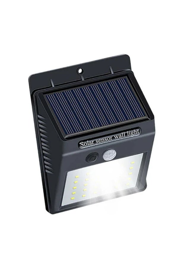 كروني مصباح حائط خارجي يعمل بالطاقة الشمسية من كروني مزود بمستشعر حركة - 400 لومن مقاوم للماء IP65 ضوء أمان للحديقة والممر والجراج - Image 1