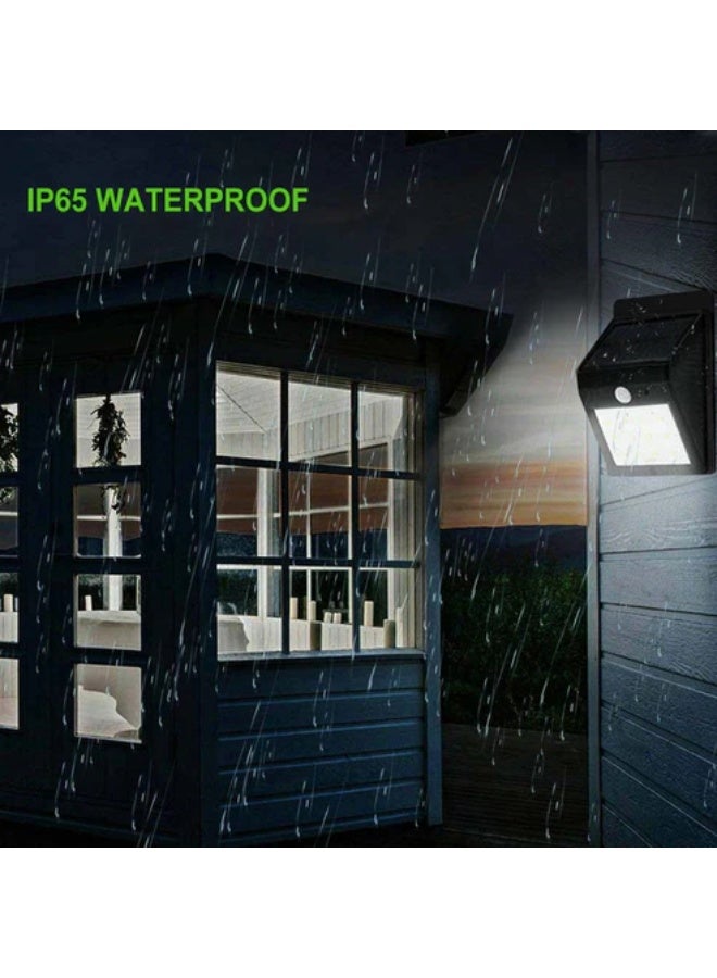 كروني مصباح حائط خارجي يعمل بالطاقة الشمسية من كروني مزود بمستشعر حركة - 400 لومن مقاوم للماء IP65 ضوء أمان للحديقة والممر والجراج - Image 4