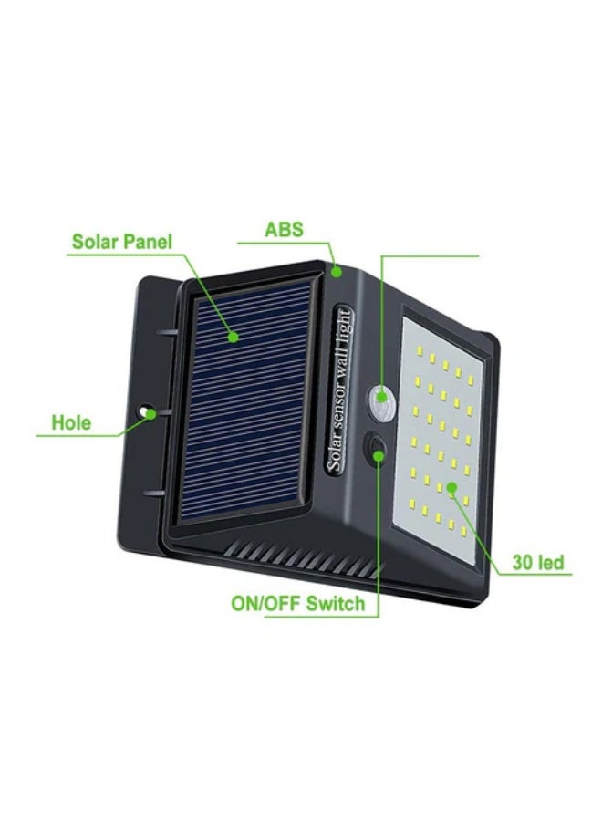 كروني مصباح حائط خارجي يعمل بالطاقة الشمسية من كروني مزود بمستشعر حركة - 400 لومن مقاوم للماء IP65 ضوء أمان للحديقة والممر والجراج - Image 3