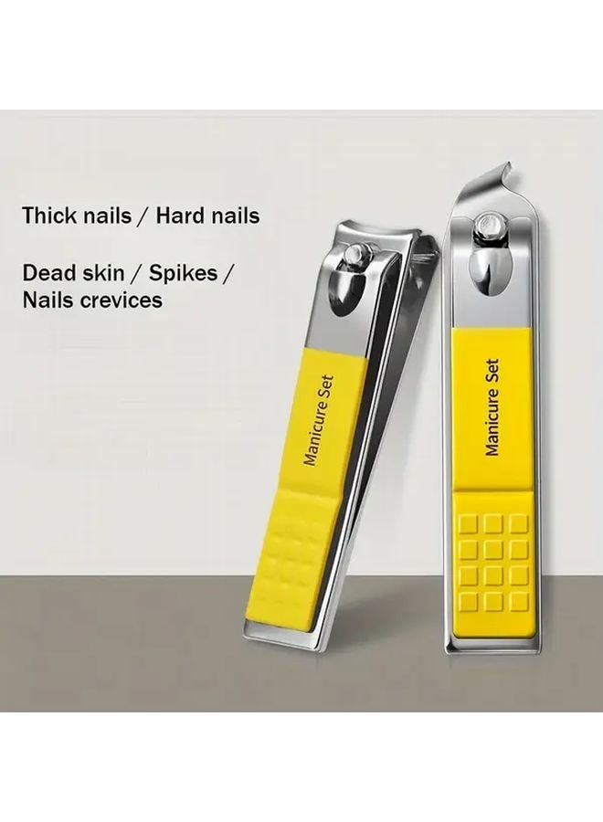 Frog Bag Green 8 Piece Portable Nail Care Kit Manicure Set With Trimming Polishing Tools - Image 4