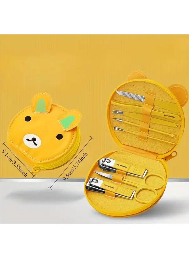 Frog Bag Green 8 Piece Portable Nail Care Kit Manicure Set With Trimming Polishing Tools - Image 5