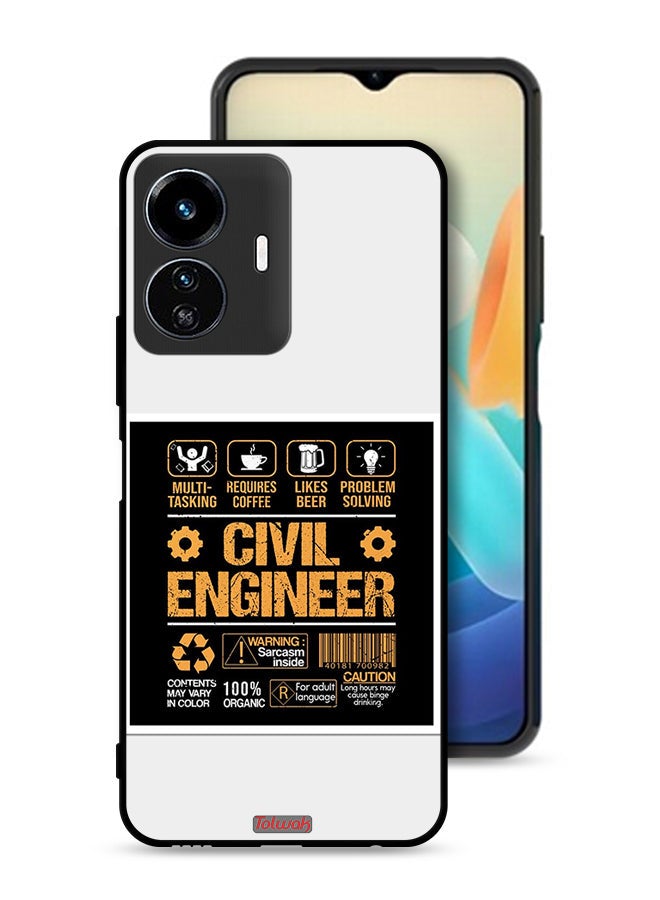 Tolwak Vivo Y77 5G Protective Case Cover Civil Engineer Sticker - Image 1