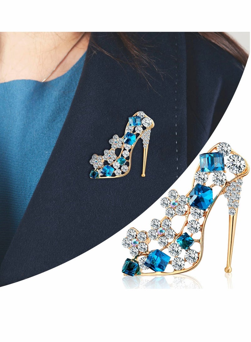 Excefore Rhinestone Brooches, 4 Pcs Crystal Brooch Pins - Image 5