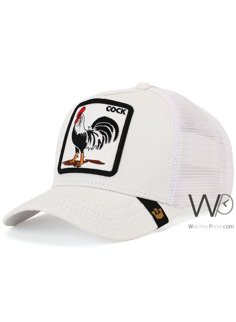 Goorin Bros Goorin Bros Cock Trucker Mesh Cap White Color Cotton Hat For Men  - Image 1