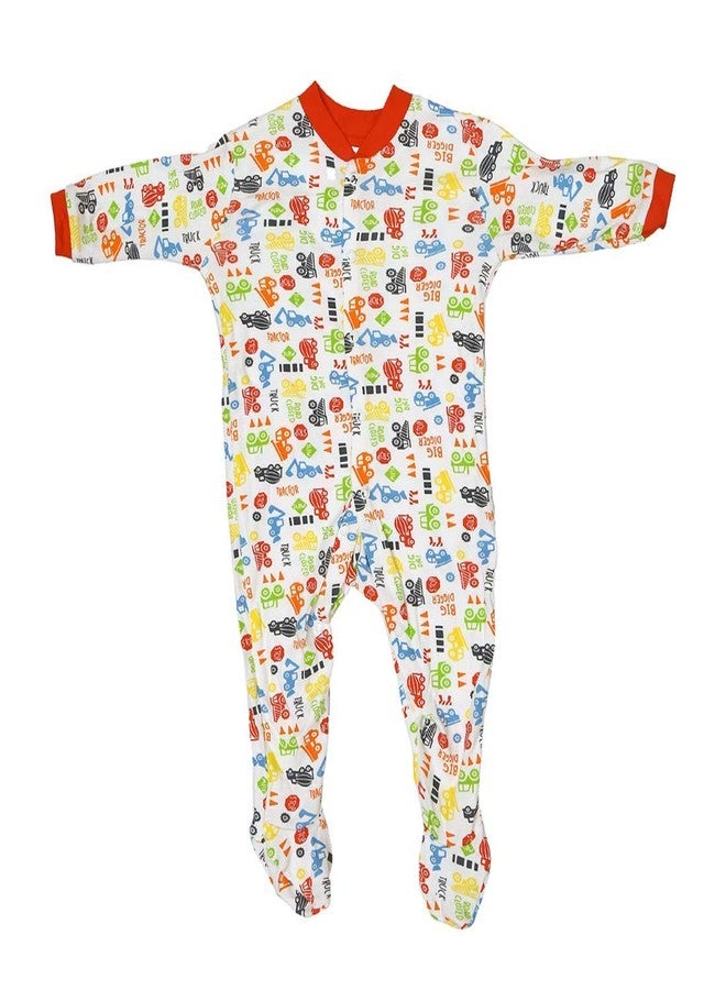 Mini Berry Cotton Baby's Rompers for Girls and Boys in Red - Image 2