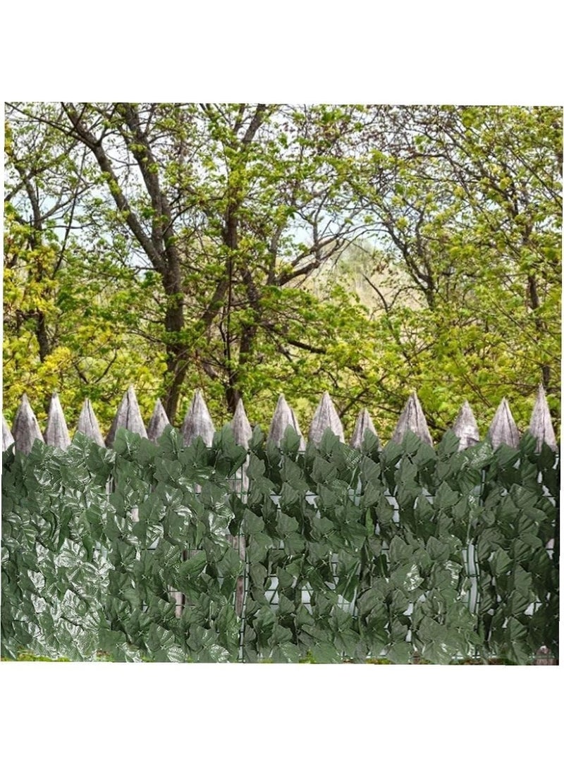Generic Artificial Hedges Fence Simulation Grape Leaf Screening Roll Fake Garden Plants 50x300cm  - Image 3