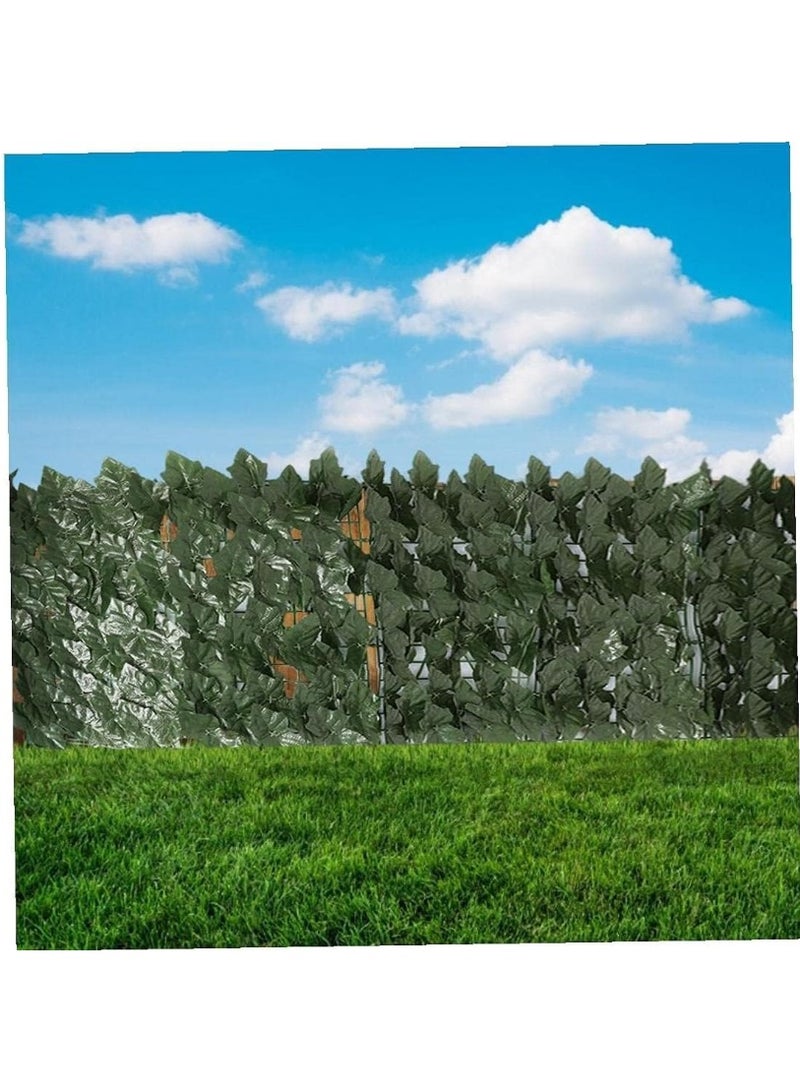 Generic Artificial Hedges Fence Simulation Grape Leaf Screening Roll Fake Garden Plants 50x300cm  - Image 2