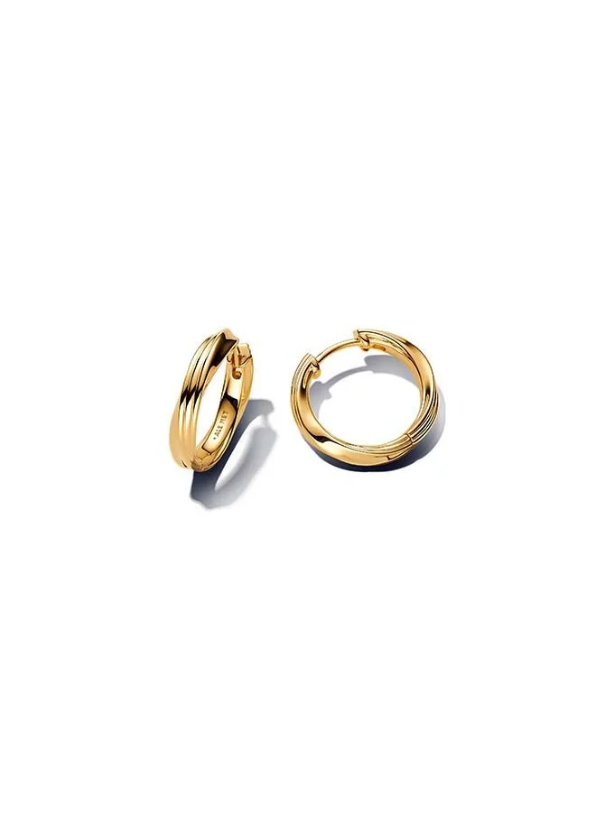 باندورا Twisted Hoop Earrings