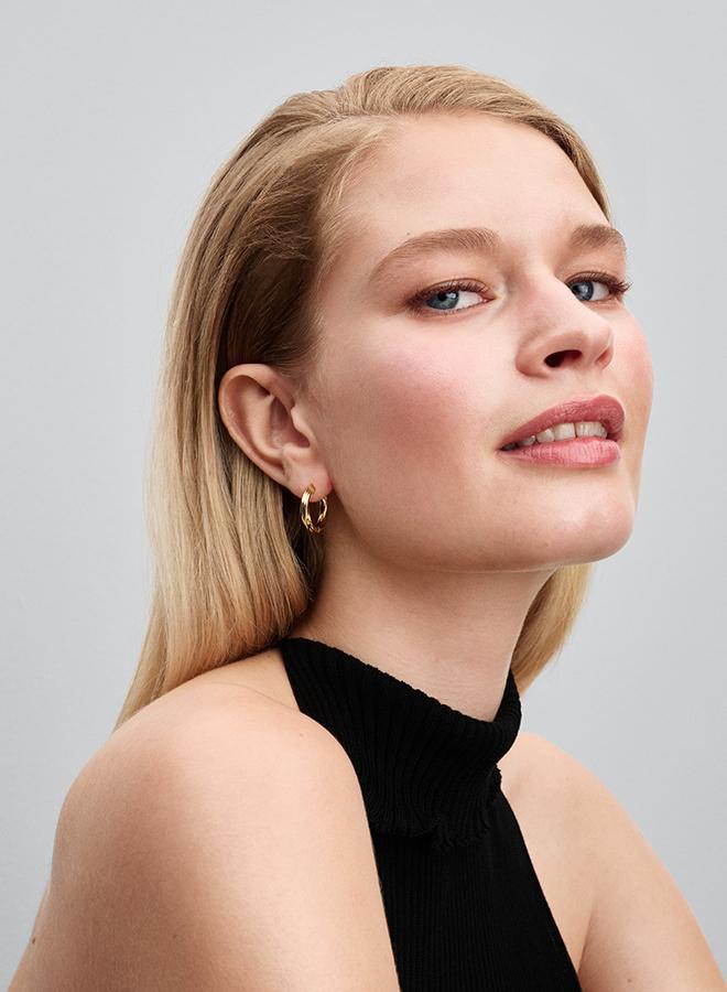 PANDORA Twisted Hoop Earrings - Image 2