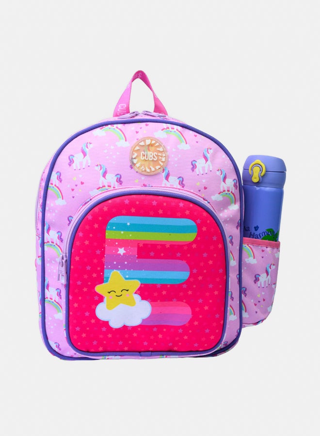 CUBS Nursery Pink Unicorn Letter E Bag - Image 1