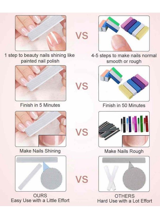 beUakso Premium Upgrade Lucency Nail Buffers For Natural Nails Artificial Nails And Chamois Nail Buffer All In One Step Beuakso Premium Upgrade Natural Nail Buffer And Shine Kit With Gift Box - Image 4