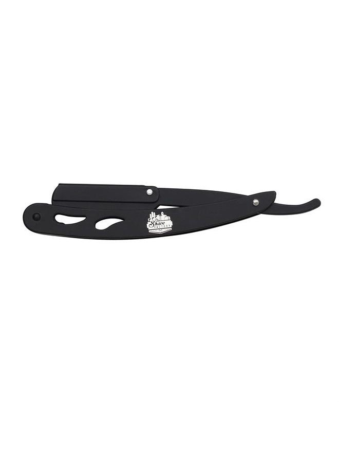 the shave factory - The Shave Factory Straight Edge Razor Kit - Straight Edge Razor with Single Edge Razor, Straight Razor, Straight Razors for Men (Steel Razor / 300 Derby Premium Single Edge Razor Blades) - Image 1