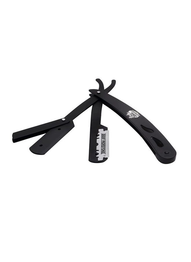 the shave factory - The Shave Factory Straight Edge Razor Kit - Straight Edge Razor with Single Edge Razor, Straight Razor, Straight Razors for Men (Steel Razor / 300 Derby Premium Single Edge Razor Blades) - Image 1