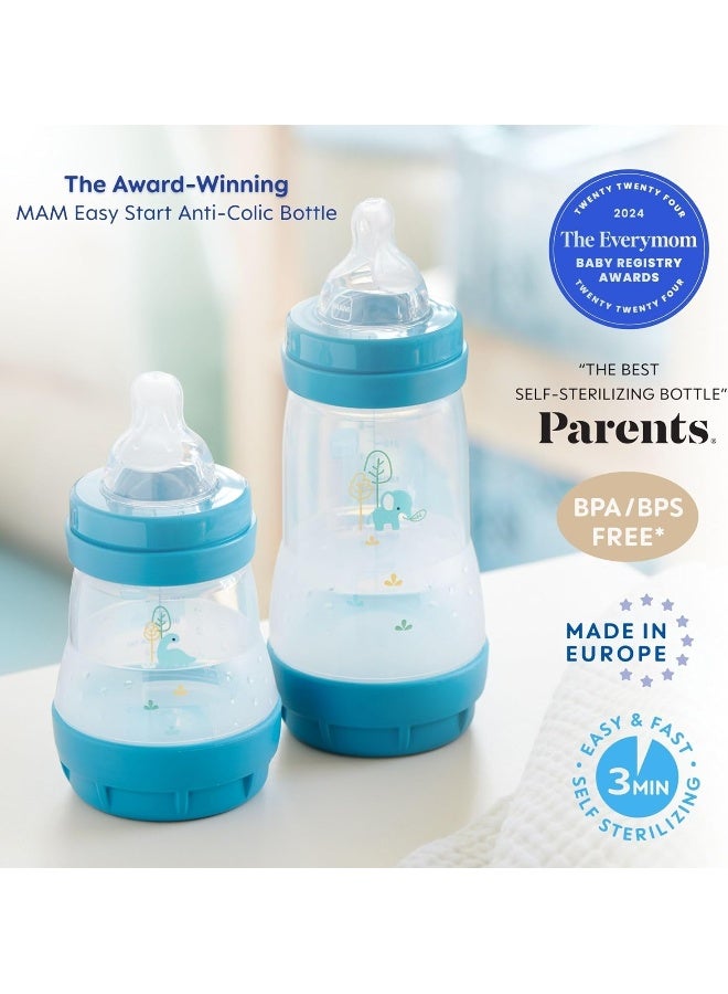 MAM 9 oz. Easy Start Matte Deco, 2+ Months, Girl, 6 Pack (with 2X Bonus Fast and Extra Fast) - Image 2