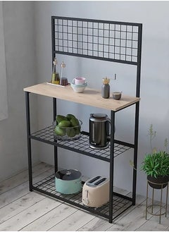 AGD Coffee table with 3 surfaces and a grid to hang cups, organize and arrange your needs  - Image 1