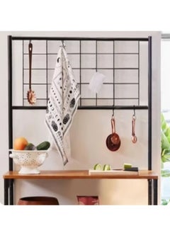 AGD Coffee table with 3 surfaces and a grid to hang cups, organize and arrange your needs  - Image 2