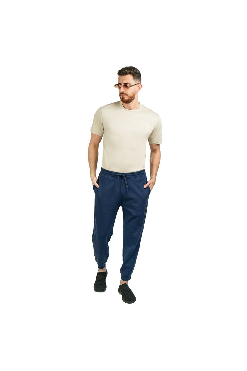 GIORDANO Men's Blue Slim Fit Jogger Pants - Image 2