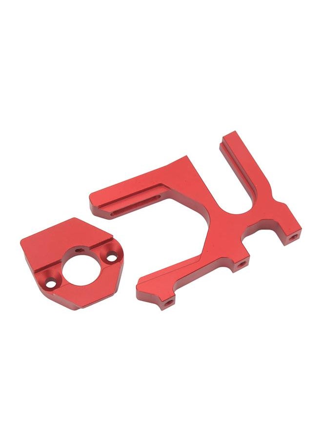 Thoraya RC Motor Mount High Hardness Aluminum Alloy CNC Machining RC Motor Mount Base For ARRMA 1/7 1/8 Series RC Cars Red  - Image 3