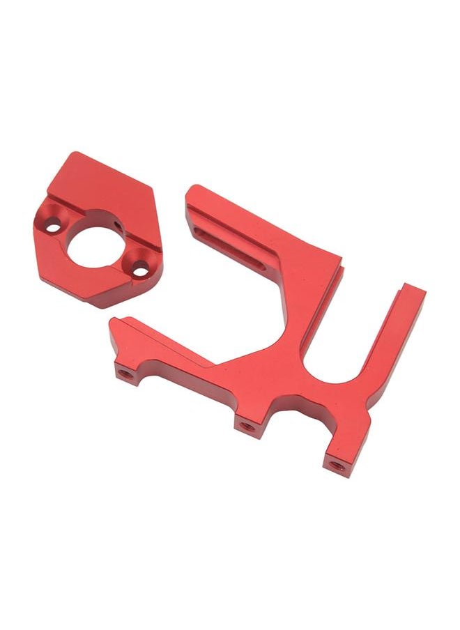 Thoraya RC Motor Mount High Hardness Aluminum Alloy CNC Machining RC Motor Mount Base For ARRMA 1/7 1/8 Series RC Cars Red  - Image 2