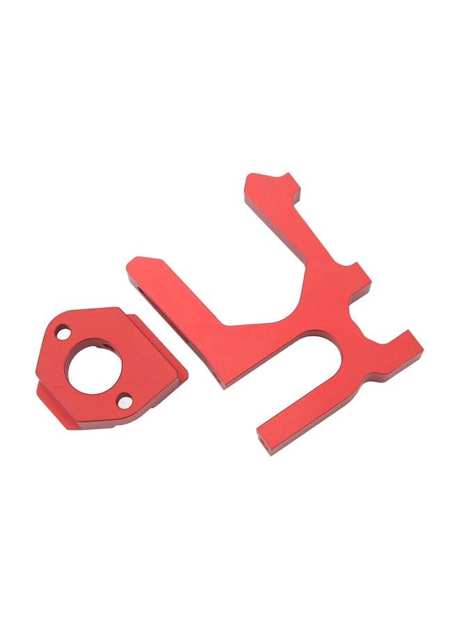 Thoraya RC Motor Mount High Hardness Aluminum Alloy CNC Machining RC Motor Mount Base For ARRMA 1/7 1/8 Series RC Cars Red  - Image 4