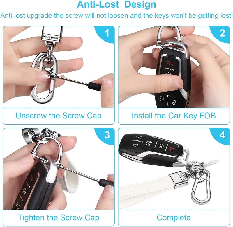 QBUC Genuine Leather Car Keychain - Image 4