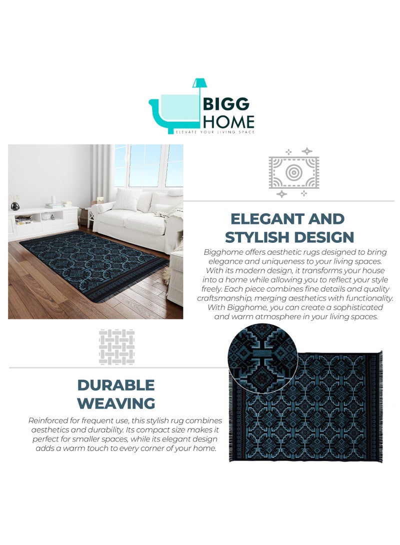 BiggHome Area Rug 80x150cm, Made in Turkey, Indoor Area Rug, Carpet for Home, Machine Washable, Durable, Ethnic-Inspired Pattern for Living Room - SA25AT  - Image 4
