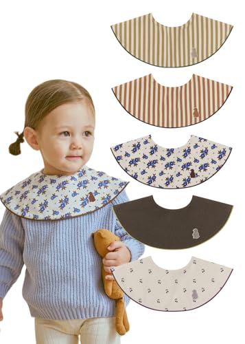 Konny Baby Bibs 360 Rotate Super Absorbent QuickDry 357Pack Teething Drooling Boys Girls Baby Essentials - Image 1