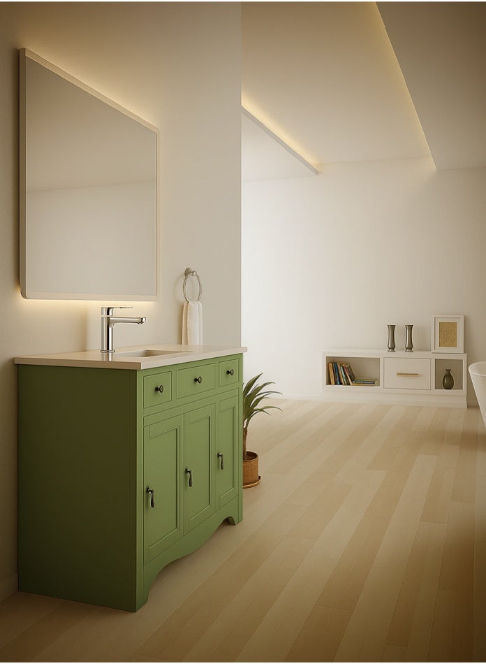 MODI Single Handle Basin Mixer Faucet – Hot & Cold Water Tap with Chrome Finish, Corrosion Resistant Bathroom Sink Mixer - Image 4