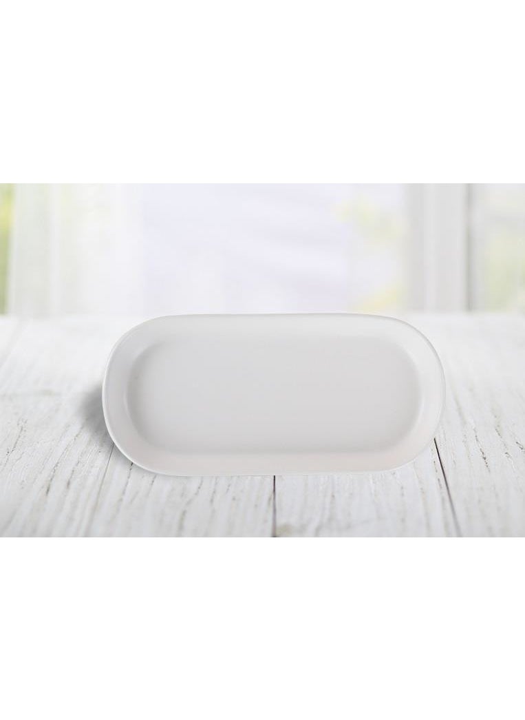 keramika Kayak Noyan 26 cm Matte Transparent White 021 A  - Image 2