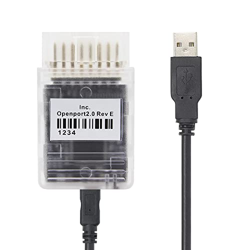 Washinglee كابل تشخيص Washinglee K-CAN لوحدة التحكم ECU، متوافق مع ميتسوبيشي سوبارو تويوتا جاكوار لاند روفر، كابل تشخيص OBD2 يدعم OpenPort 2.0 ECU FlashSDD V158/Techstream - Image 3