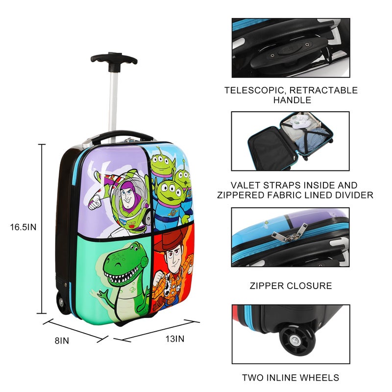 Bioworld Toy Story Favorite Characters Kidsâ€™ 16.5â€ Hardside Luggage - Image 2