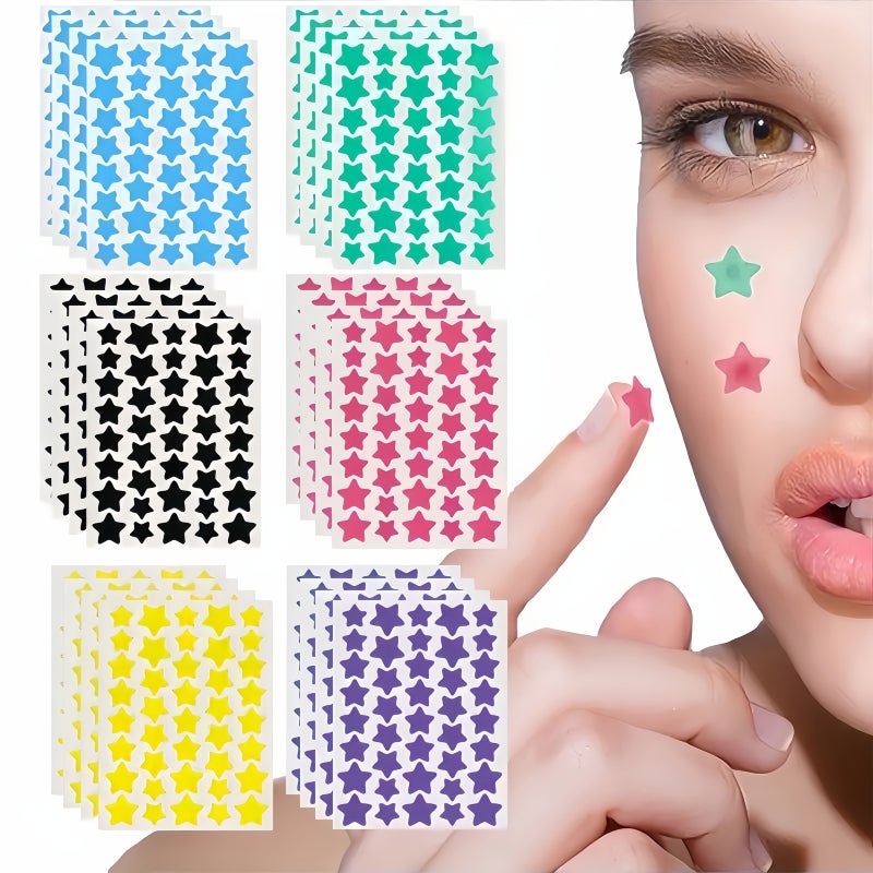 160 Pack Assorted Star Stickers for Face Makeup Party Decorations - Image 1