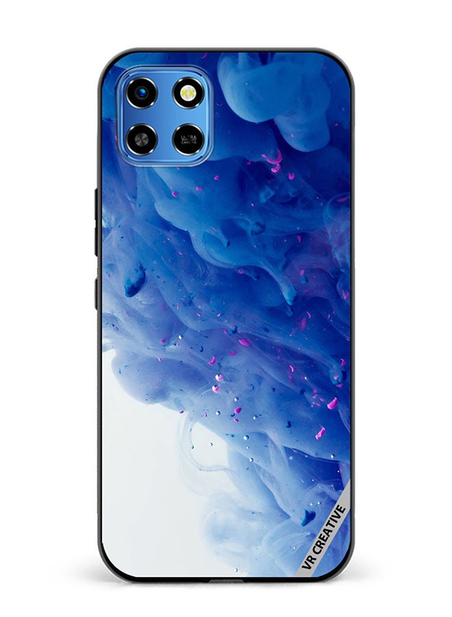 VR CREATIVE Protective Case Cover For Infinix Smart 6 HD Blue Abstract Design Multicolour - Image 1