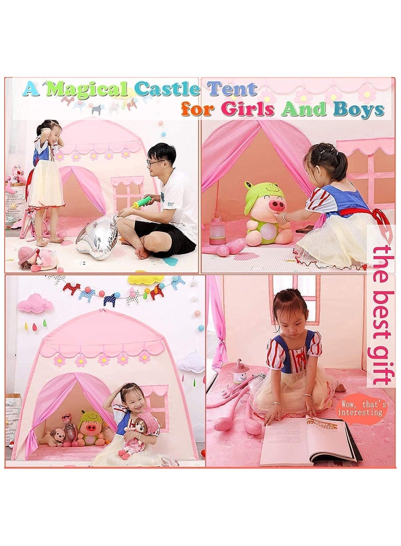 BLOOMING TIME Kids Portable Tent, Durable Pop up Tent with Windows, Fun Playhouse for Indoor and Outdoor - Image 4