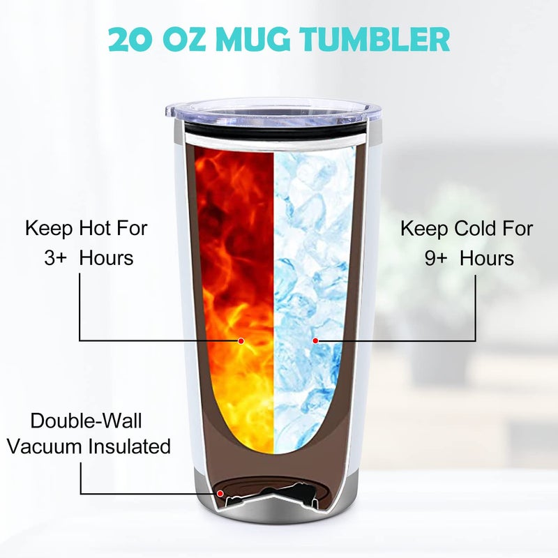 UAREHIBY Best Teacher Appreciation Gifts 20 OZ Insulated Tumbler for Women Teacher Gifts Unique Gifts Ideas for Students - Funny Socks Thank You Basket Box for New Teachers Personalized Teachers Day Gifts - Image 3