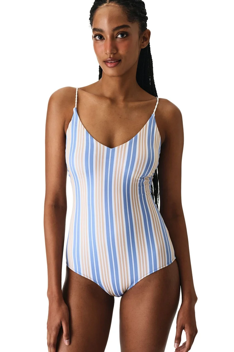 Penti PENTI Irene Striped V Neck Swimsuit